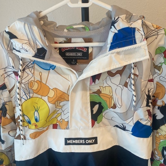 Limited Edition Members Only unisex Looney Tunes Collab Oversized Jacket KY2 - Picture 10 of 13